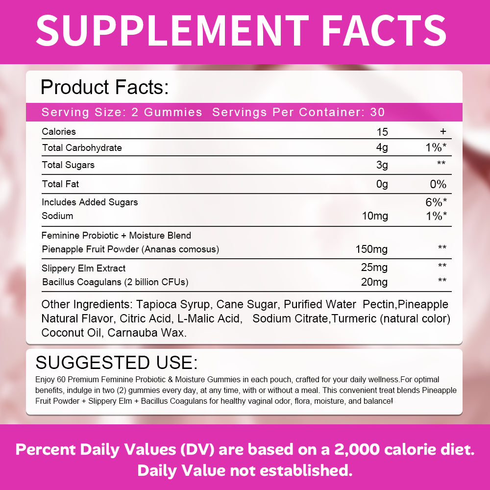 Female Probiotic Moisturizing Gummy